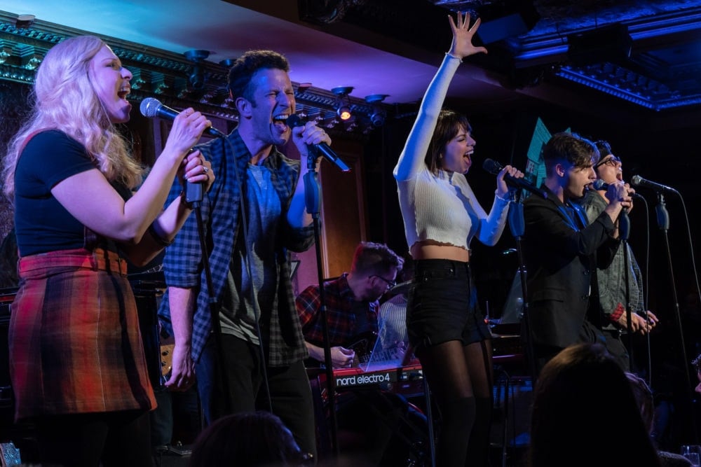 Lauren Marcus, Nick Blaemire, Krysta Rodriguez, Andy Mientus, George Salazar, photo by @AbbyWarhola.