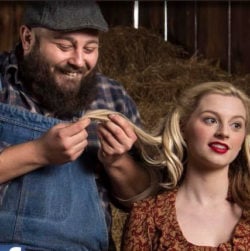 Sean Besecker and Anne Hunt in Of Mice and Men. Photo courtesy of the Maryland Entertainment Group
