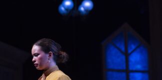 Des'ree Brown as Nora in 'A Doll House' at the University of Maryland School of Theatre, Dance, and Performance Studies at the Clarice Smith Performing Arts Center. Photo by David Andrews.