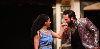 Constance Swain and Ronald Román-Meléndez in 'Caesar and Cleopatra.' Photo by Lindsey Walters.