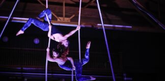 Molly Graves and Jess Hill of Big Teeth Performance Collective. Photo by Anastasia Strange/Seriffim Photography.